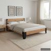 vidaXL Estructura de cama sin colchón madera acacia acero 152x203 cm