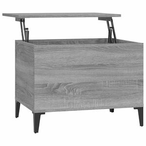 vidaXL Mesa de centro madera contrachapada gris Sonoma 60x44,5x45 cm