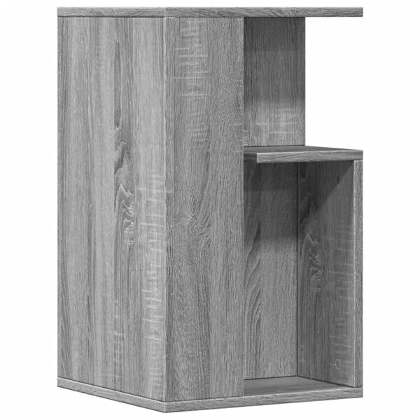 vidaXL Mesa auxiliar madera de ingenier&iacute;a gris Sonoma 35x35x60 cm