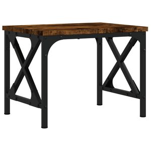 vidaXL Soporte de impresora madera ingenier&iacute;a roble ahumado 40x30x31cm