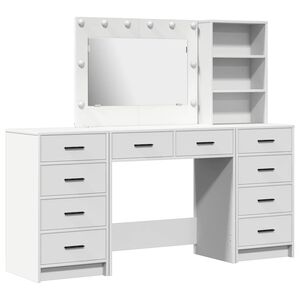 vidaXL Mesa Tocador 3 uds. 78,5 x 41 x 135 cm Madera de ingenier&iacute;a