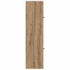 vidaXL Alacena Roble artesanal 35 x 37 x 142 cm Madera contrachapada