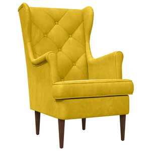 vidaXL Sill&oacute;n Amarillo Terciopelo