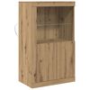 vidaXL Aparador LED 60,5 x 37 x 100 cm Madera de ingenier&iacute;a