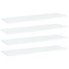 vidaXL Estantes para estanter&iacute;a 4uds contrachapada blanco 100x30x1,5cm