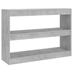 vidaXL Estanter&iacute;a/divisor de espacios gris hormig&oacute;n 100x30x72 cm