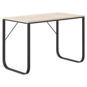 vidaXL Escritorio de ordenador madera de ingenier&iacute;a negro y roble