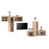 vidaXL Muebles para TV 6 piezas madera maciza de pino