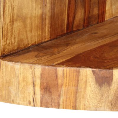 vidaXL Mesa de centro redonda madera maciza de sheesham 65x30 cm