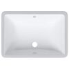 vidaXL Lavabo de ba&ntilde;o rectangular cer&aacute;mica blanco 52x38,5x19,5 cm
