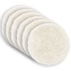 vidaXL Funda de almohada 6 pcs HEERLEN Blanco &Oslash; 50 cm Fleece PV
