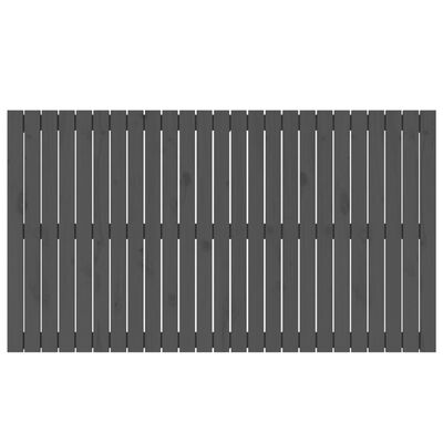 vidaXL Cabecero de cama de pared madera maciza pino gris 159,5x3x90 cm