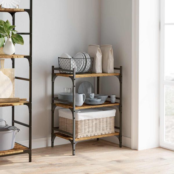 vidaXL Carro de Cocina Madera Vieja 50 x 35 x 75.5 cm