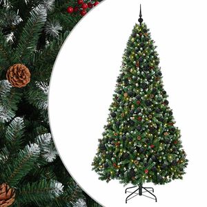 vidaXL &Aacute;rbol de Navidad artificial verde con bolas 180 cm 300 LED