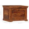 vidaXL Zapatero de madera maciza de acacia 60x40x41 cm