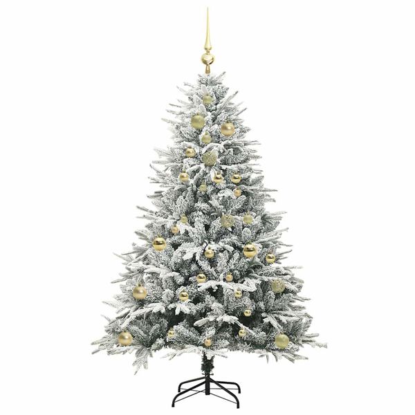 vidaXL &Aacute;rbol de Navidad Artificial Pre-iluminado con Juego de Bolas