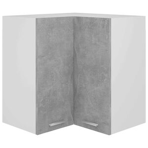 vidaXL Armario esquinero colgante Lyon de gris hormig&oacute;n 57x57x60 cm