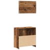 vidaXL Mueble de ba&ntilde;o con espejo de madera antigua madera ingenier&iacute;a