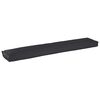vidaXL Juego de Cojines para Palets 2 pcs Negro 200 x 40 x 8 cm