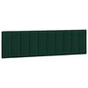 vidaXL Estructura de cama sin colch&oacute;n Hanko terciopelo verde oscuro 180x200 cm