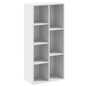 vidaXL Estanter&iacute;a de madera de ingenier&iacute;a blanca 50x25x105 cm