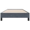 vidaXL Estructura de cama sin colch&oacute;n terciopelo gris oscuro 100x220cm