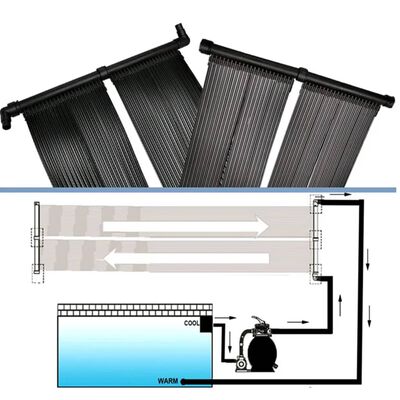 vidaXL Panel calentador solar para piscina 80x620 cm
