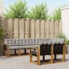 vidaXL Conjunto de sof&aacute;s de exterior 8 pcs Gris Natural y Claro