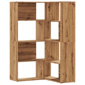 vidaXL Estanter&iacute;a esquina 4 niveles madera roble artisan 85x85x140 cm