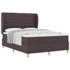 vidaXL Cama con Somier y Colch&oacute;n Gris Oscuro 90x190 cm de Tela tela