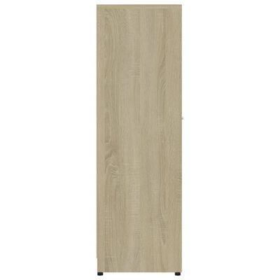 vidaXL Armario de baño madera contrachapada color roble 30x30x95 cm