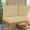 vidaXL Coj&iacute;n para sof&aacute; de exterior 2 pcs Beige Poli&eacute;ster