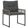vidaXL Juego de muebles de exterior con coj&iacute;n 5 pcs Gris