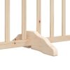 vidaXL Puerta para perros plegable 6 paneles madera de &aacute;lamo 480 cm