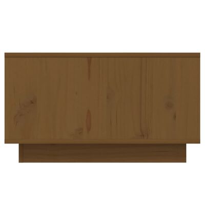 vidaXL Mesa de centro madera maciza de pino marrón miel 55x56x32 cm