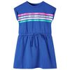 vidaXL Vestido infantil con cord&oacute;n azul cobalto 116