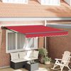 vidaXL Toldo Retr&aacute;ctil Manual Rojo 300 x 250 cm Aluminio y Tela