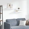 vidaXL Estantes flotantes de pared 2 uds MDF blanco 60x23,5x3,8 cm