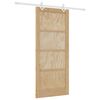 vidaXL Puerta Corredera Natural y Blanco 86 x 198,5 cm