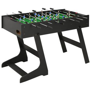 vidaXL Futbol&iacute;n plegable negro 121x61x80 cm