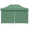 vidaXL Tienda de fiesta plegable Pop-Up con 4 paredes laterales verde