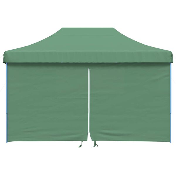 vidaXL Tienda de fiesta plegable Pop-Up con 4 paredes laterales verde