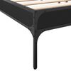 vidaXL Estructura de cama madera de ingeniería y metal negro 200x200cm