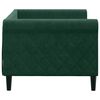vidaXL Sof&aacute; cama sin colch&oacute;n terciopelo verde oscuro 80x200 cm