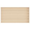 vidaXL Vitrina de madera para coleccionistas con 6 estantes 100x9x55 cm
