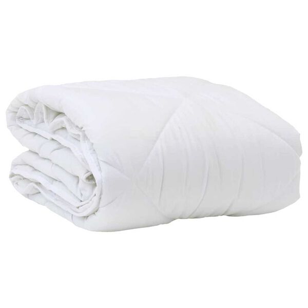 vidaXL Colchas y Duvets Blanco 140 x 220 cm Microfibra