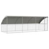vidaXL Refugio para perros 3 uds. Plateado 6 x 2 x 2 m