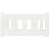 vidaXL Cama para perros madera maciza de pino blanca 75,5x55,5x28 cm