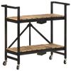 vidaXL Carrito de cocina de madera maciza de mango 87x36x81 cm