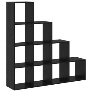 vidaXL Librer&iacute;a Separadora de Ambientes 10 niveles Roble Negro